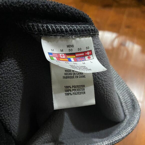 Spyder Athletic Fit Full Zip Ski Snow Sweatshirt Grey Black Red Mens Size Medium - Picture 8 of 10